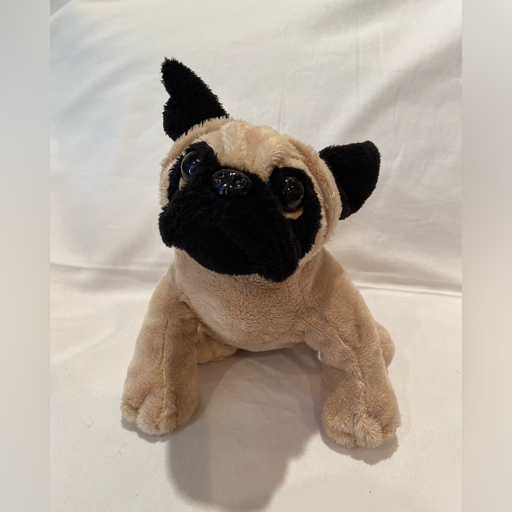 Ganz Webkinz Pug Stuffed Plush Dog 8”